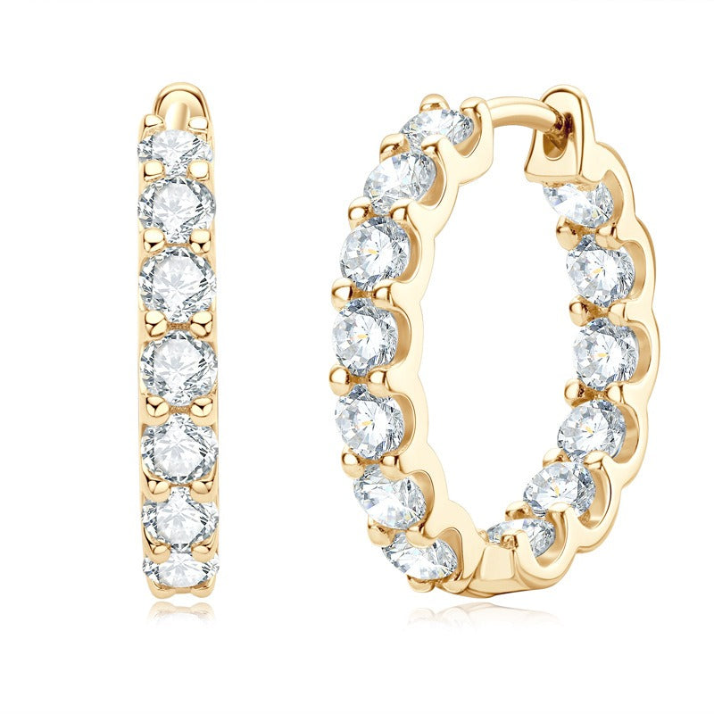 Inside out hoop earrings