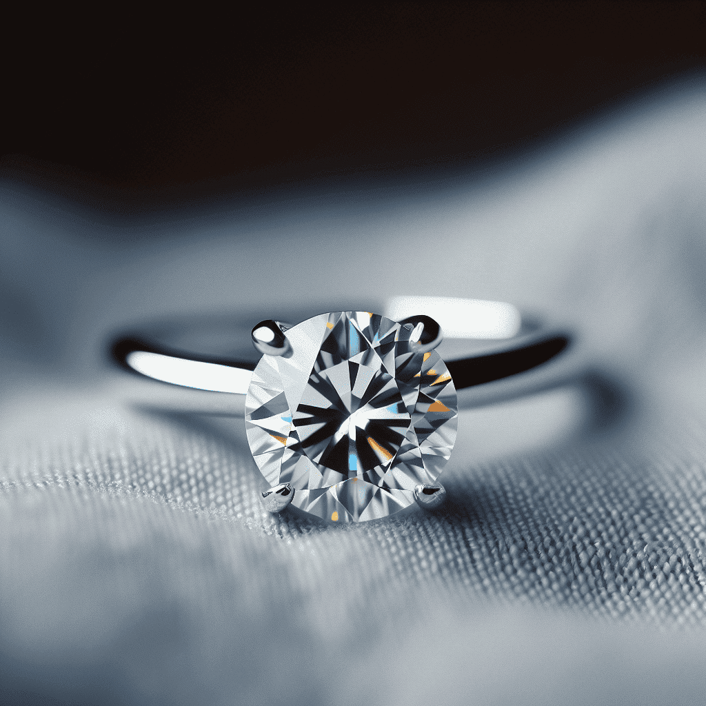 1.5 carat moissanite ring