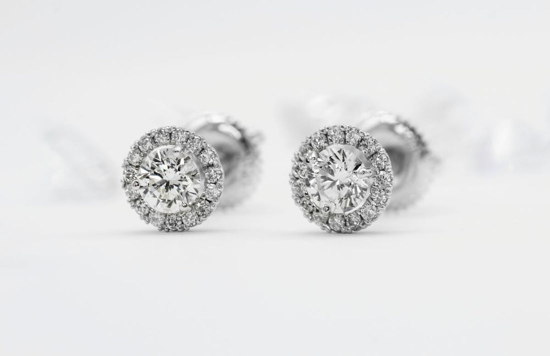 Moissanite earrings as perfect Christmas gift