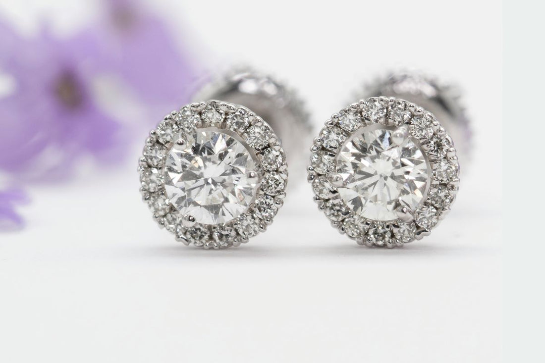 Moissanite earrings