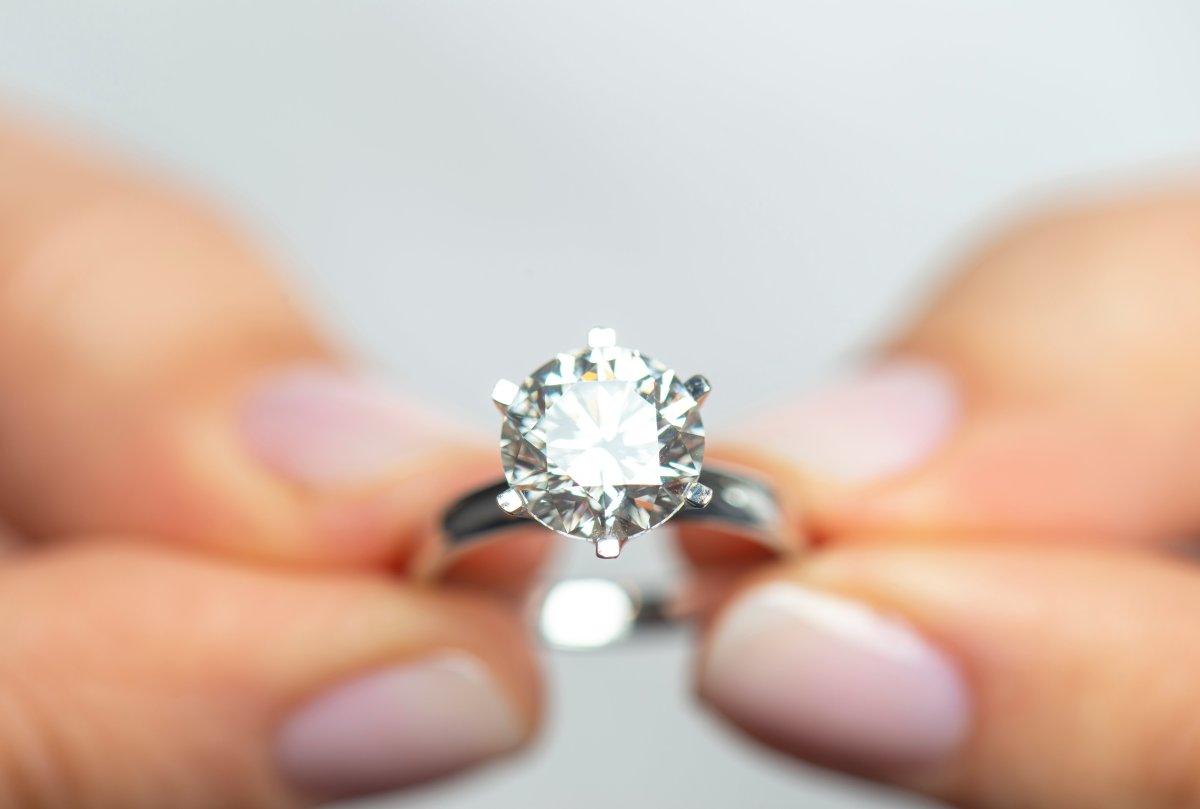 Moissanite engagement rings