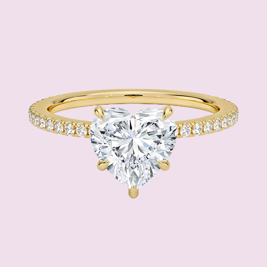 Heart Shaped Moissanite Ring