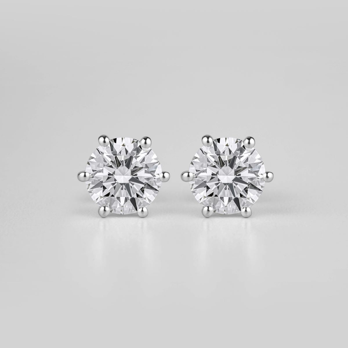 Moissanite stud earrings