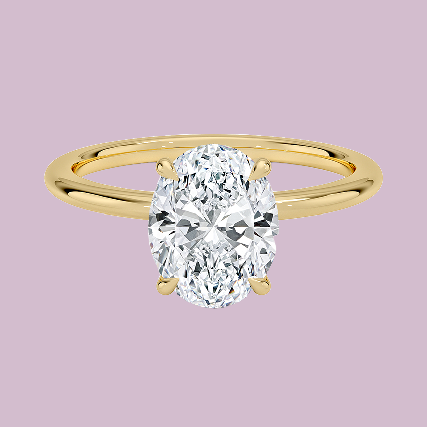 Oval Cut Moissanite Ring