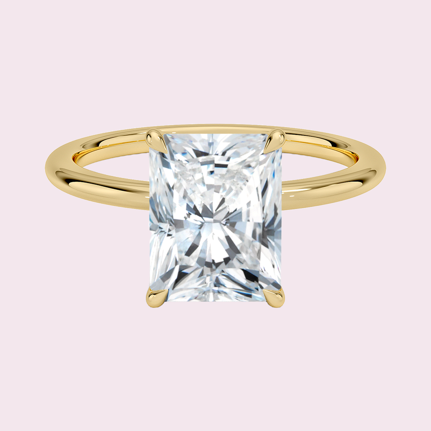 Radiant Cut Moissanite Ring