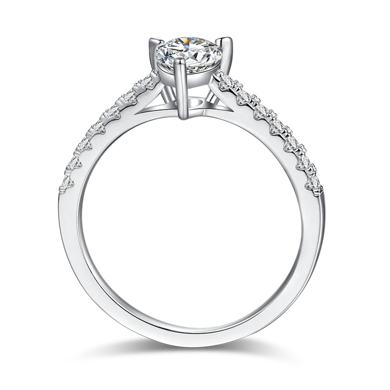 Classic Pear Cut Moissanite Ring