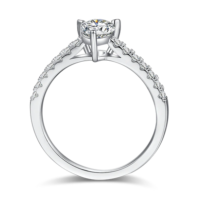 Classic Pear Cut Moissanite Ring