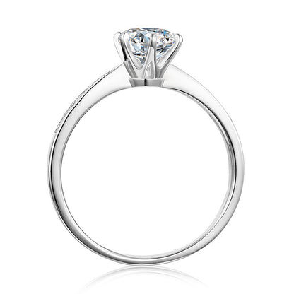 Solitaire Engagement Moissanite Ring