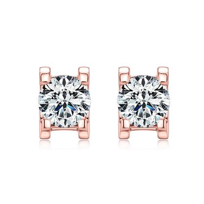 Moissanite Diamond Stud Earrings 