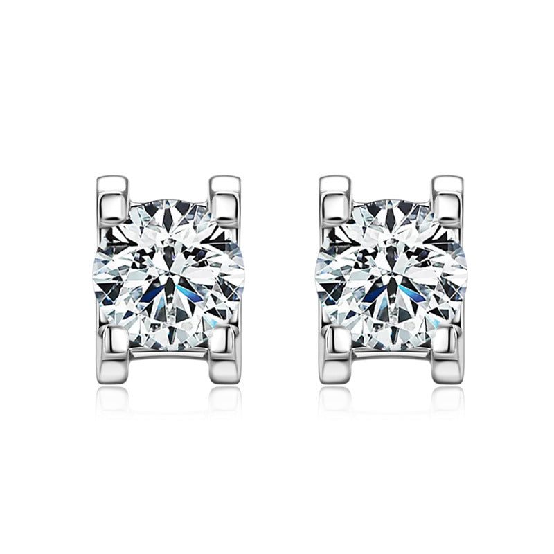 Moissanite Diamond Stud Earrings 