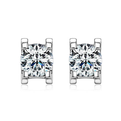 Moissanite Diamond Stud Earrings 