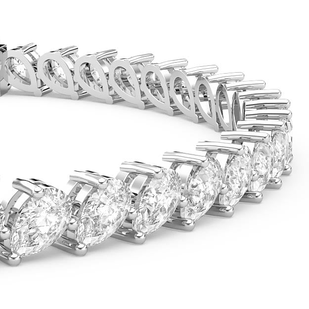 Pear Shape Tennis Bracelet 