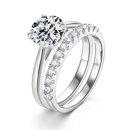 Moissanite Diamond Wedding Set