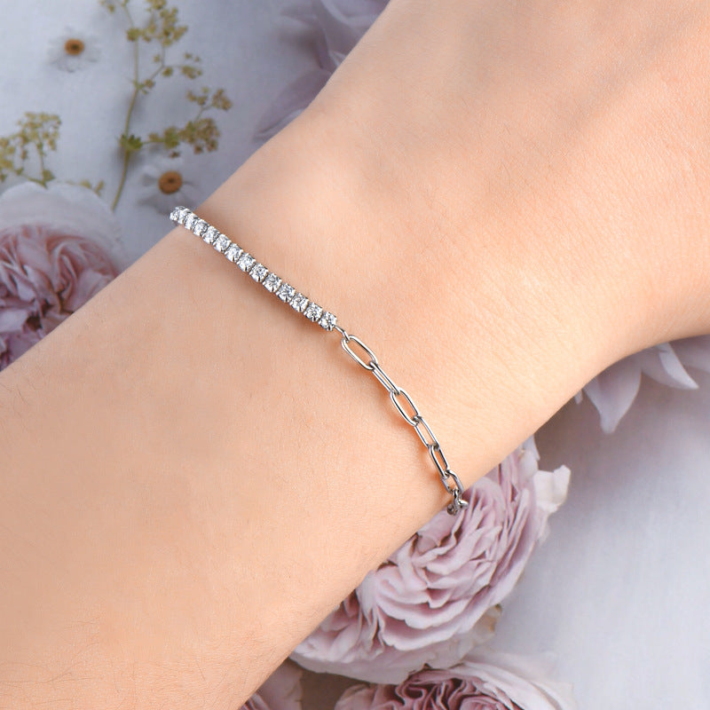 Moissanite Eternity Tennis Bracelet