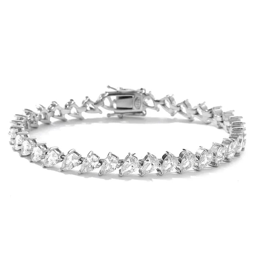 Pear Shape Tennis Bracelet 