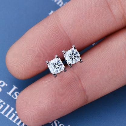 Moissanite Diamond Stud Earrings 