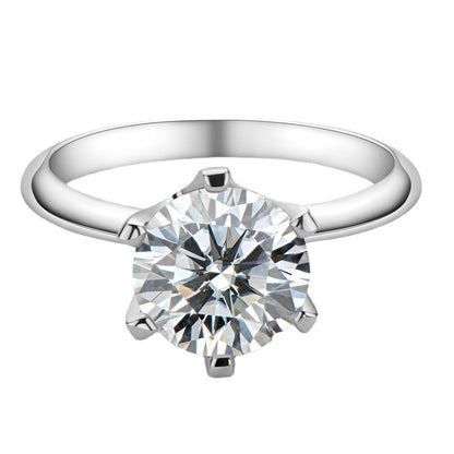 Moissanite 3 carat Ring D color VVS1 