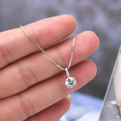 Classic Four Claws Moissanite Pendant