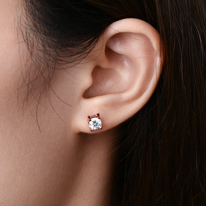 Moissanite Diamond Stud Earrings 