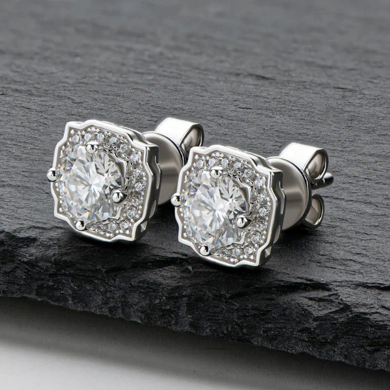 Classic Moissanite Stud Earrings