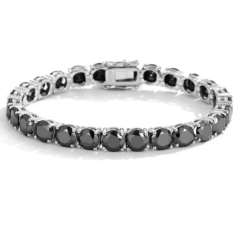 Black Moissanite Tennis Bracelet 