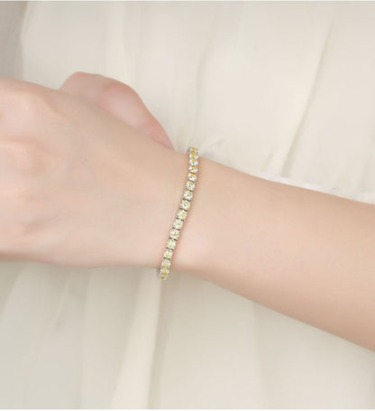 Yellow Tennis Bracelet 