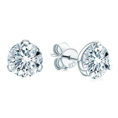 Moissanite Diamond Classic Stud Earrings