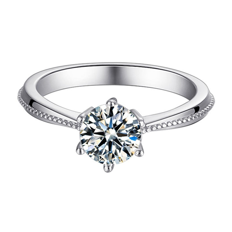 1 Carat Diamond Moissanite Ring 