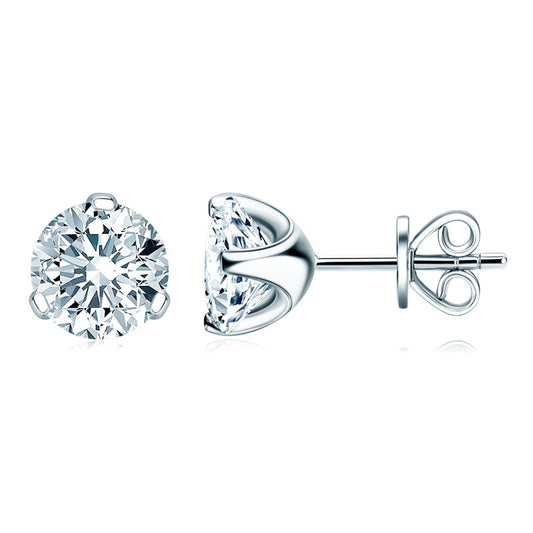 Moissanite Diamond Classic Stud Earrings