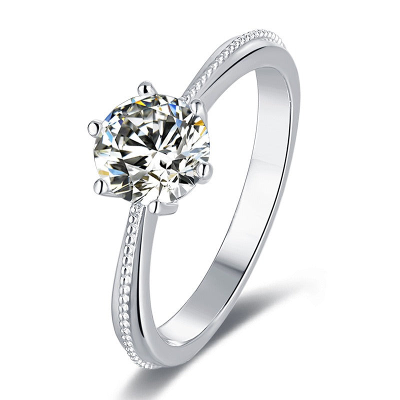 1 Carat Diamond Moissanite Ring 