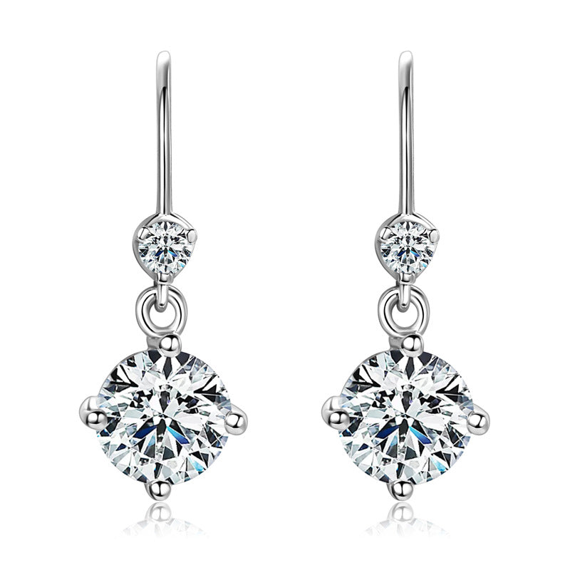 Moissanite Drop Earrings