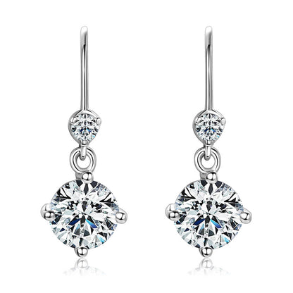 Moissanite Drop Earrings