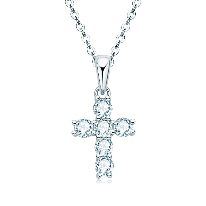 Five Stone Moissanite Necklace