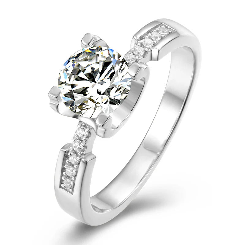 Moissanite D Color Solitaire Ring