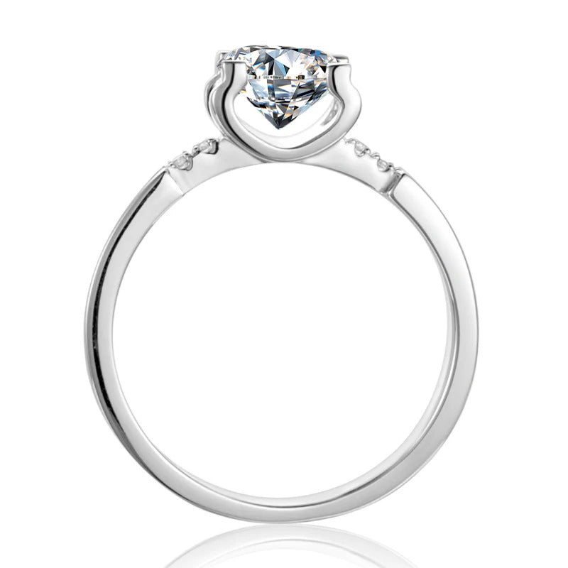 Moissanite D Color Solitaire Ring