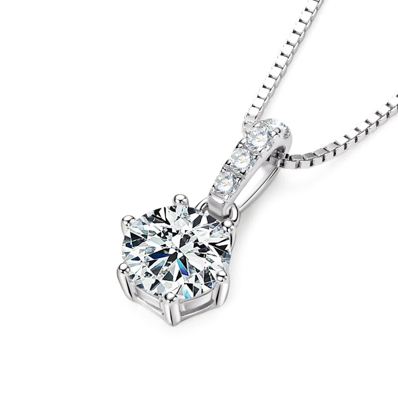 Classic Six Claws Moissanite Necklace