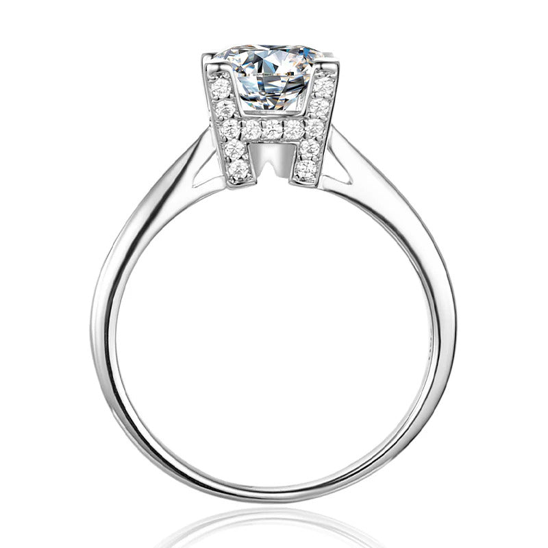 1 Carat Moissanite Solitaire Ring