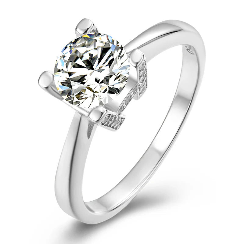 1 Carat Moissanite Solitaire Ring