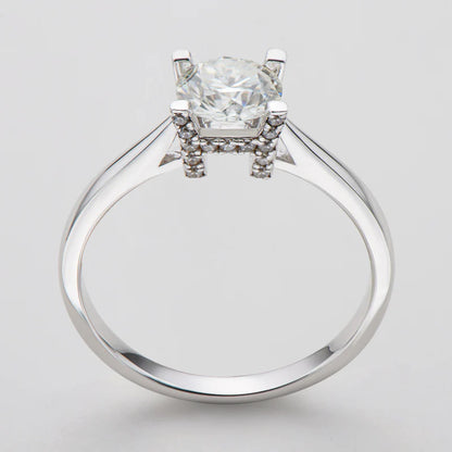 1 Carat Moissanite Solitaire Ring