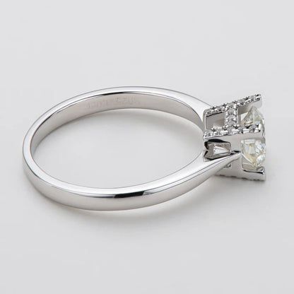 1 Carat Moissanite Solitaire Ring