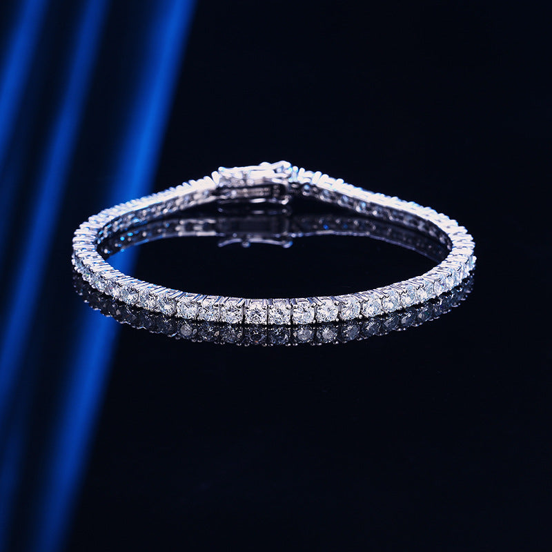 Moissanite Tennis Bracelet White Gold