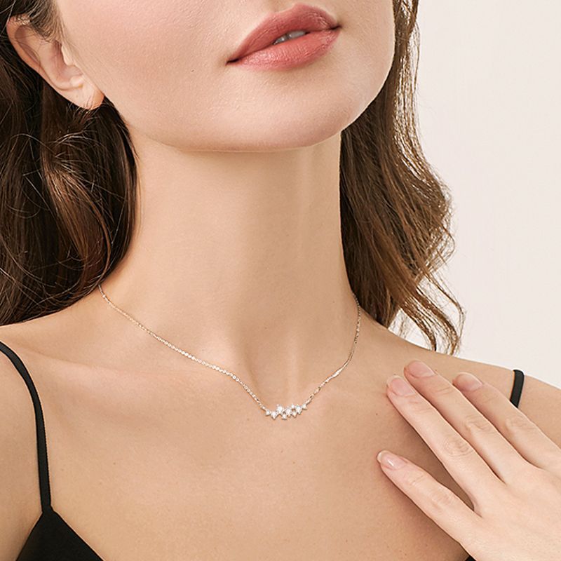 Round Moissanite Necklace