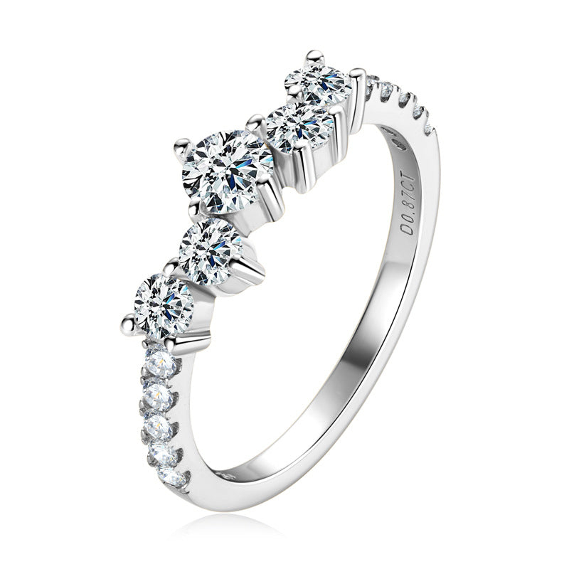 Diamond Stars Moissanite Ring