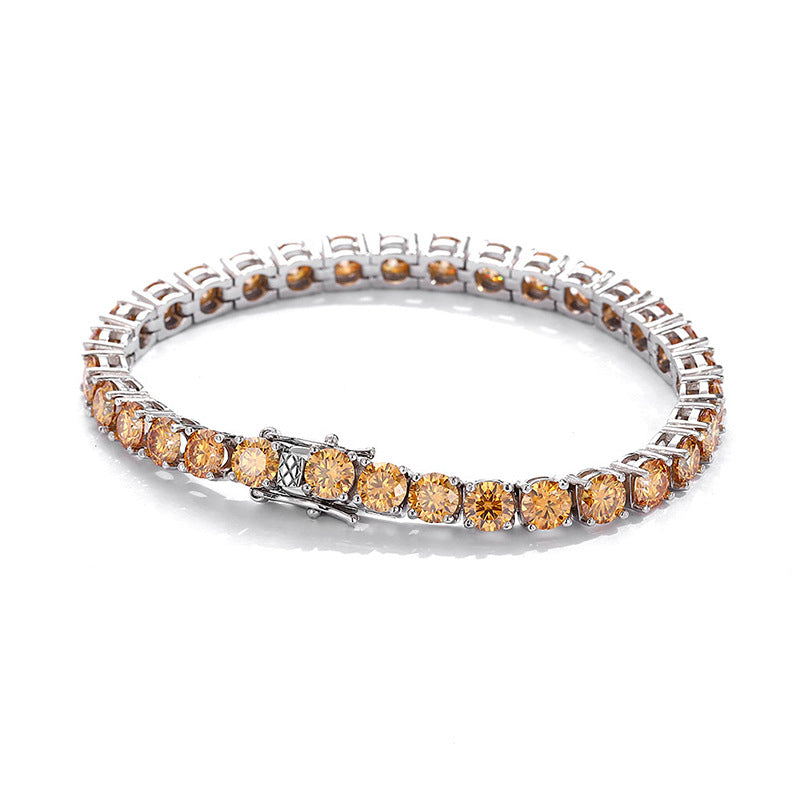 Champagne Color Tennis Bracelet 