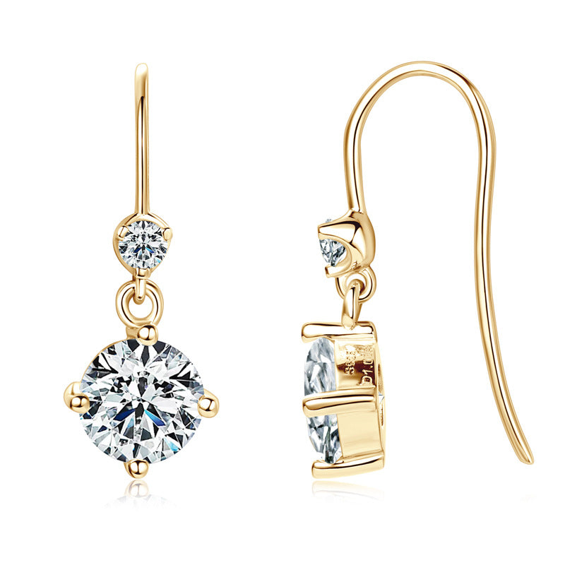 Moissanite Drop Earrings