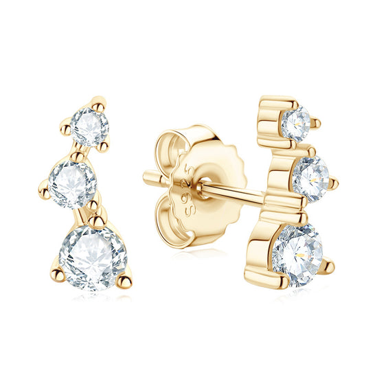 0.58CTW Moissanite Crawler Earrings