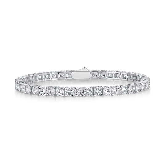 Silver Moissanite Tennis Bracelet