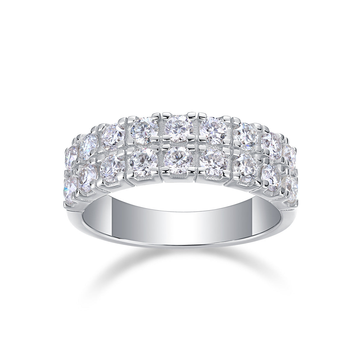 Moissanite Anniversary Band