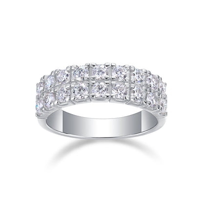 Moissanite Anniversary Band