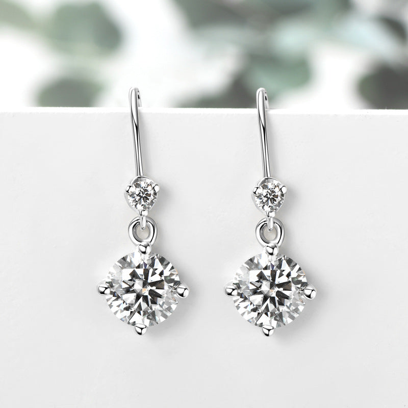 Moissanite Drop Earrings